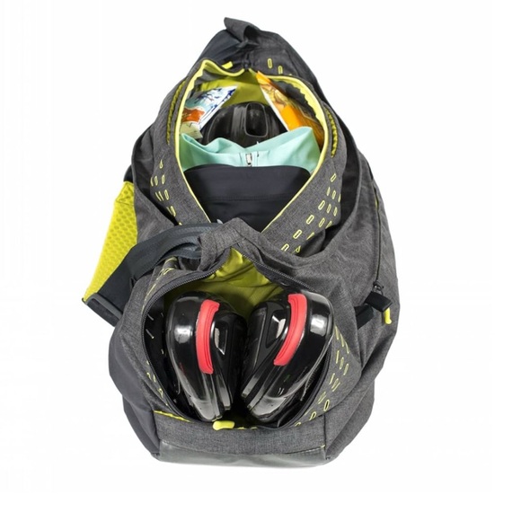 Apera Black and Yellow Gym Yoga Swim Tote Duffle Performance Bag - Picture 3 of 12